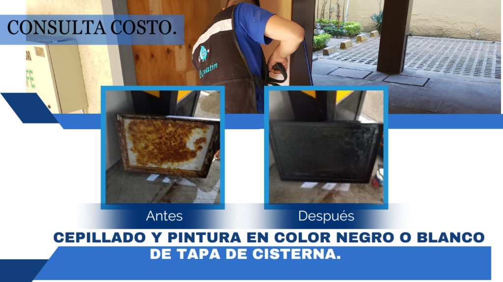 Lavado de Cisternas y Tinacos en Ciudad de México instalación de Tapa de cisterna y tapa de tinaco